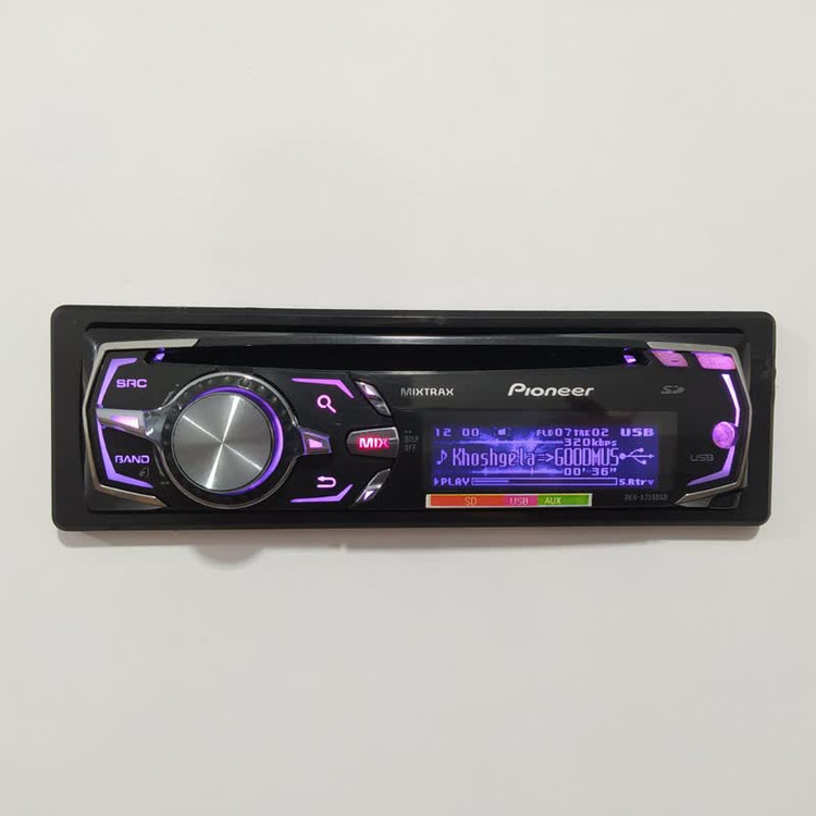 ضبط پایونیر مدل Pioneer DEH-x7550SD شش خروجه مولتی کالر