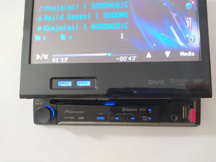 پخش ایندش پایونیر AVH-p6350bt شش خروجه تصویری