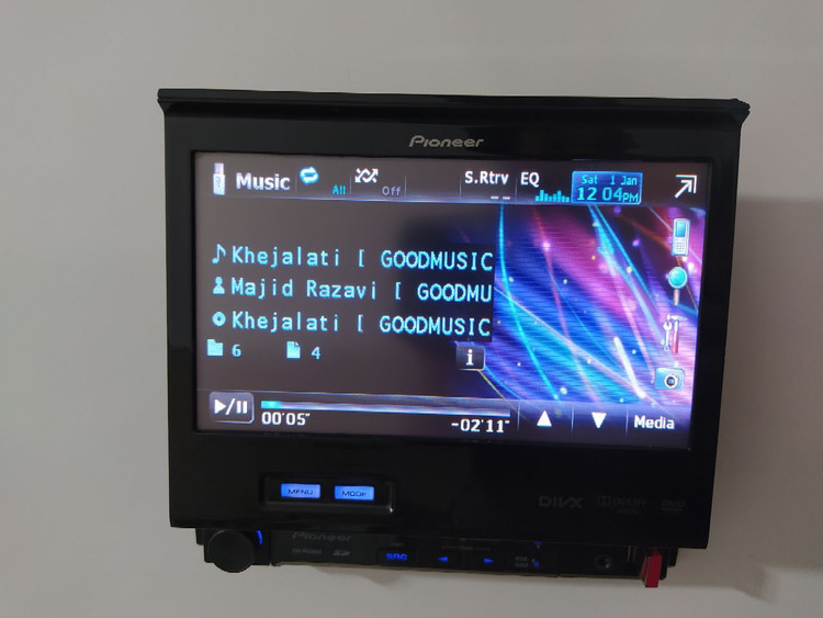 پخش ایندش پایونیر AVH-p6350bt شش خروجه تصویری