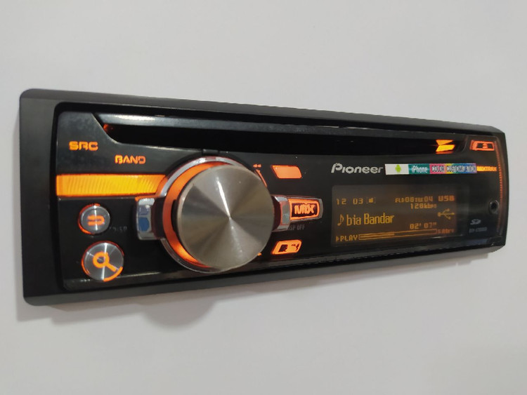 ضبط خودرو پایونیر DEH X7650SD شش خروجه دمو رنگی