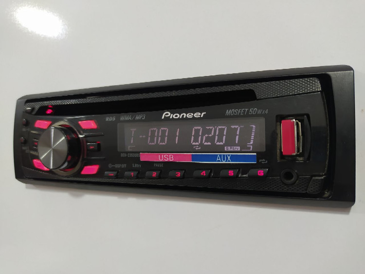ضبط پایونیر مدل DEH-X2350 دو خروجی امپلی فایر
