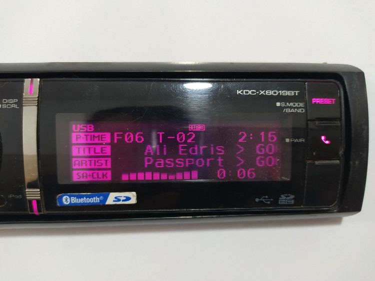 ضبط حرفه ای کنوود Kenwood X8019BTL شش خروجه بلوتوث دار ۴ ولتی