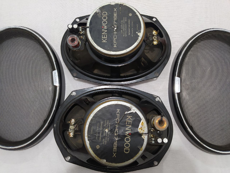 بلندگو کنوود Kenwood KFC-HQ718EX پشت مشکی اصلی