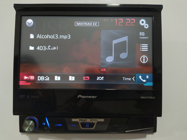 پخش رده بالا ایندش پایونیر AVH-p7750bt شش خروجه تصویری