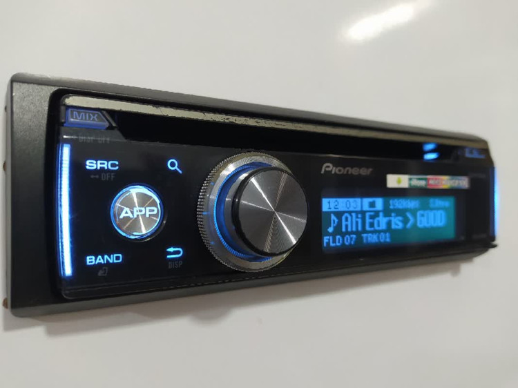ضبط حرفه ای پایونیرPioneer DEH-X7750UI شش خروجه دمو دار مولتی کالر 4 ولتی