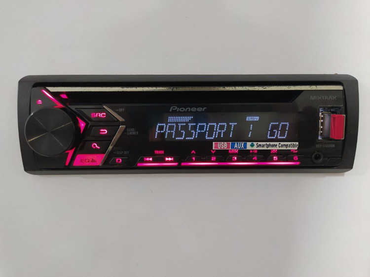 ضبط پایونیر مدل DEH-X1050UB دو خروجی امپلی فایر