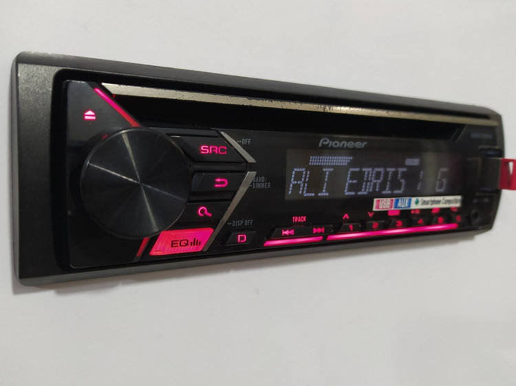 ضبط پایونیر مدل DEH-X1050UB دو خروجی امپلی فایر
