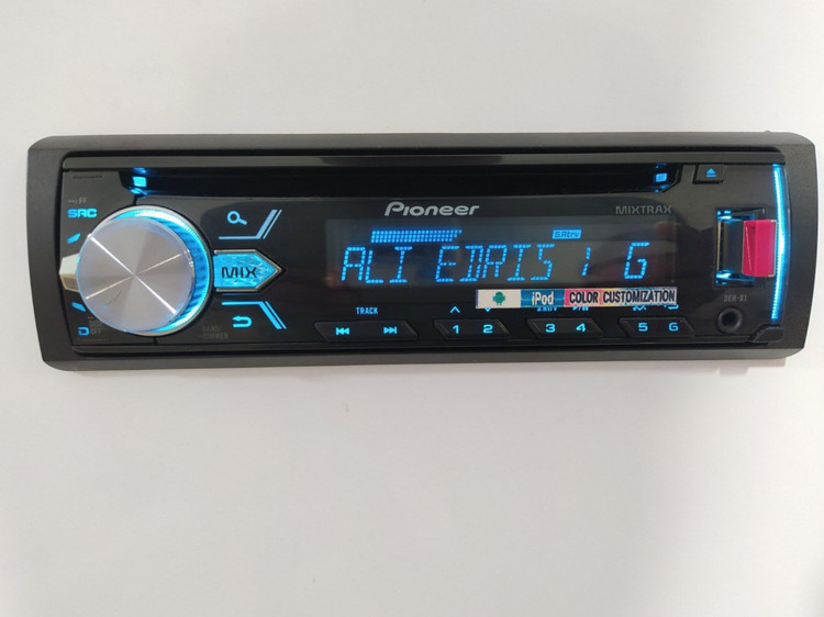 ضبط بلوتوث دار پایونیر Pioneer DEH-X1 چهارخروجه مولتی کالر