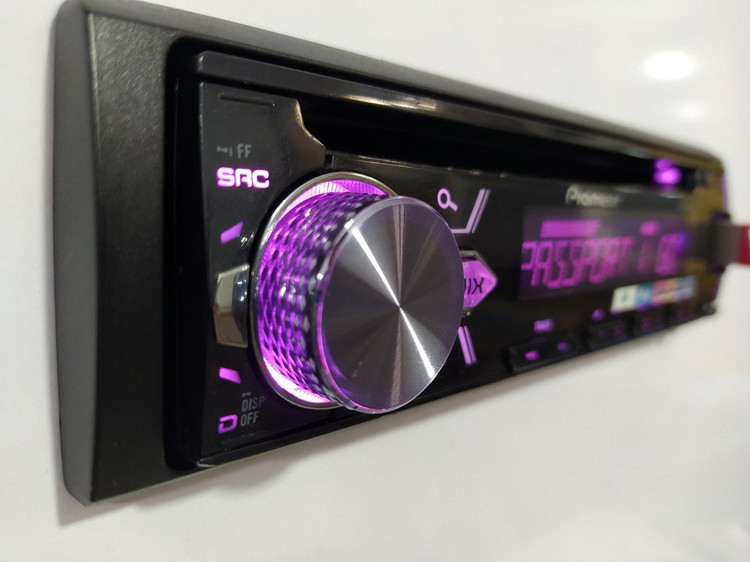 ضبط بلوتوث دار پایونیر Pioneer DEH-X1 چهارخروجه مولتی کالر