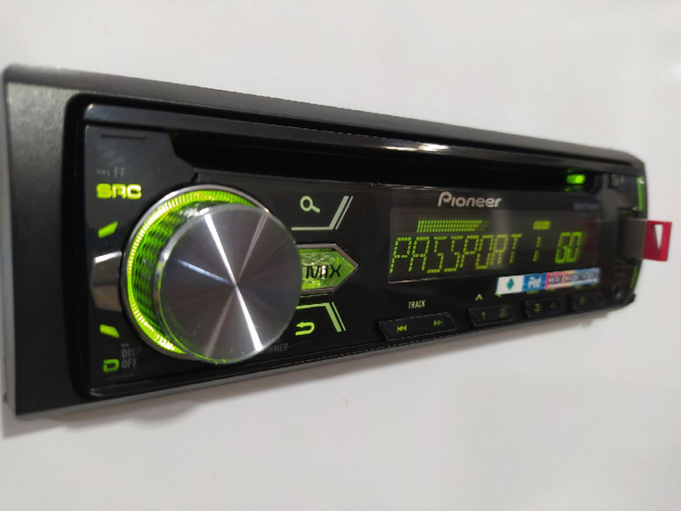 ضبط بلوتوث دار پایونیر Pioneer DEH-X1 چهارخروجه مولتی کالر