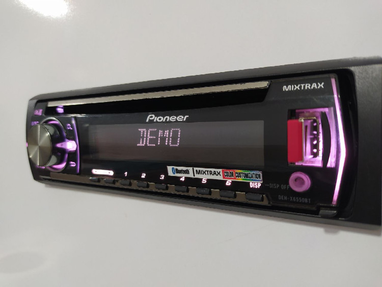 ضبط پایونیر مدل DEH-X6550BT چهارخروجه مولتی کالر