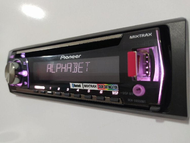 ضبط پایونیر مدل DEH-X6550BT چهارخروجه مولتی کالر