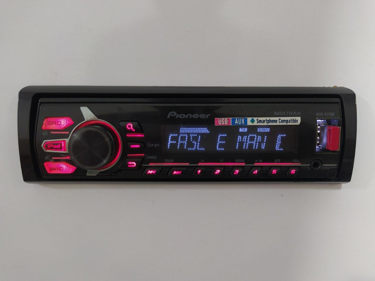 ضبط بلوتوث دار پایونیر مدل MVH-X175UI دو خروجی آمپلی فایر