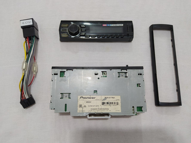 ضبط بلوتوث دار پایونیر مدل MVH-X175UI دو خروجی آمپلی فایر