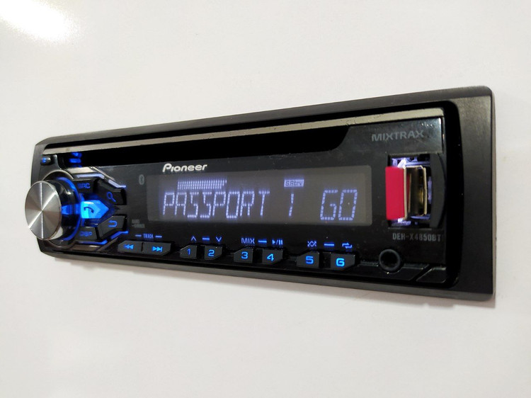 ضبط بلوتوث دار پایونیر PIONEER DEH_X4850BT چهار کانال