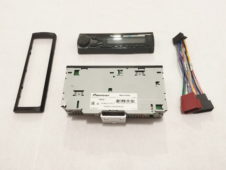 ضبط پایونیر مدل MVH-X185UI دو خروجی آمپلی فایر