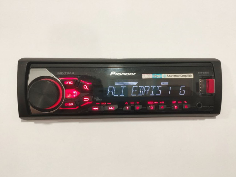 ضبط پایونیر مدل MVH-X185UI دو خروجی آمپلی فایر