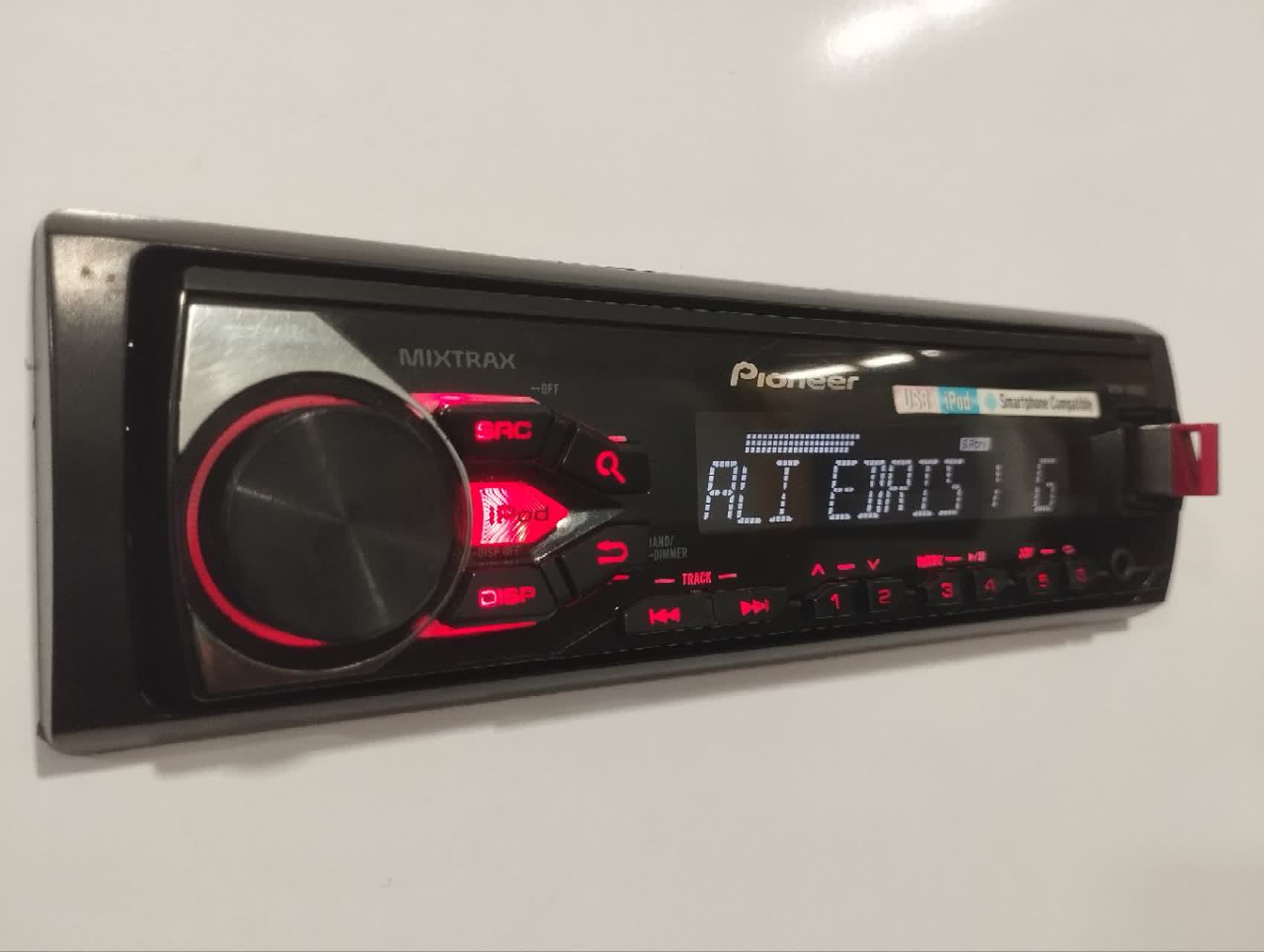 ضبط پایونیر مدل MVH-X185UI دو خروجی آمپلی فایر