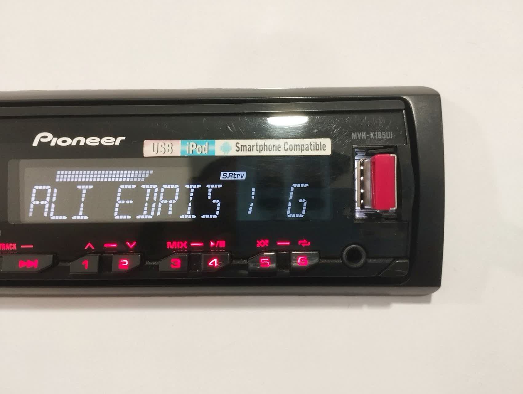 ضبط پایونیر مدل MVH-X185UI دو خروجی آمپلی فایر