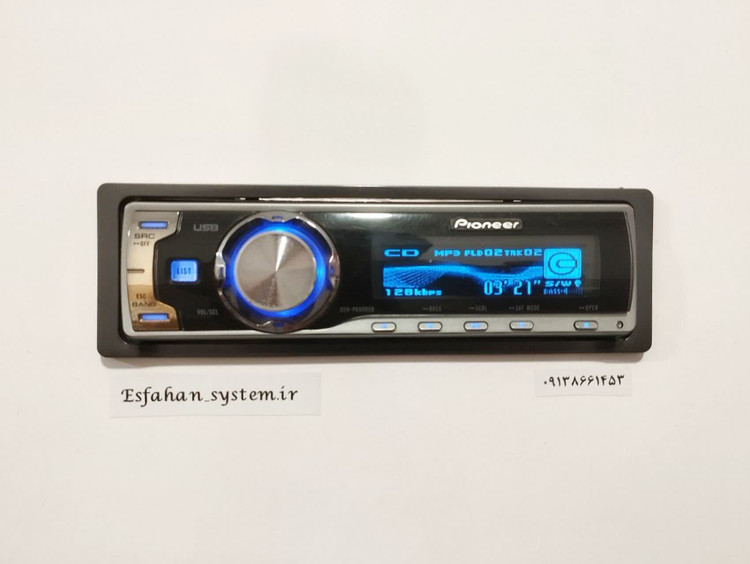 ضبط حرفه ای پایونیر مدل DEH_P6900UB شش خروجه پنل برقی