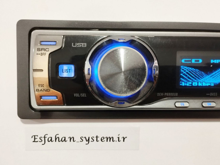 ضبط حرفه ای پایونیر مدل DEH_P6900UB شش خروجه پنل برقی