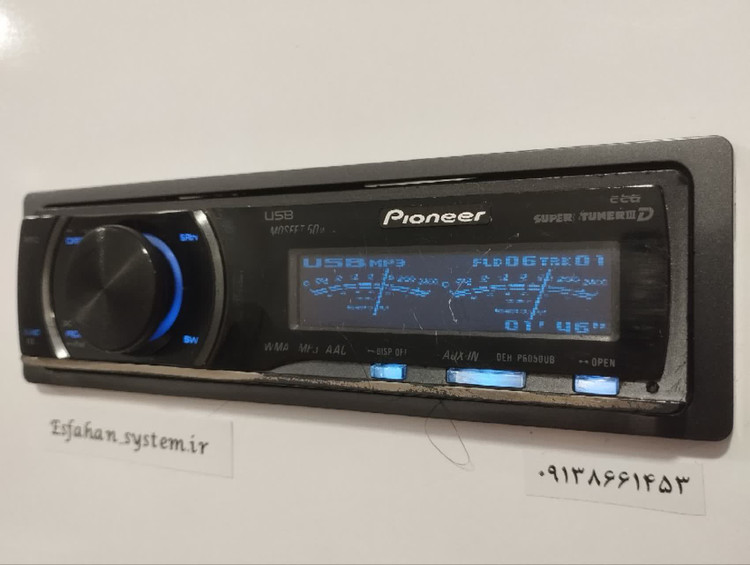 ضبط حرفه ای پایونیر مدل DEH-P6050UB پنل برقی شش خروجه