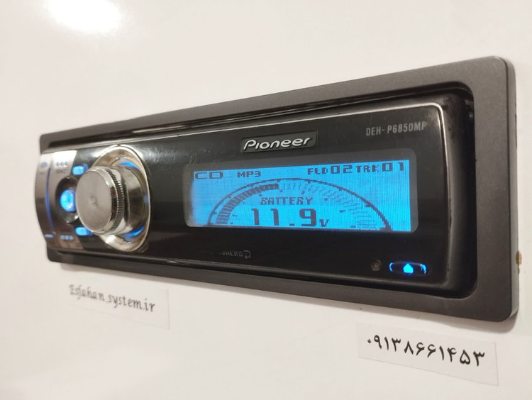 ضبط حرفه ای پایونیر مدل DEH-P6850mp پنل برقی شش خروجه
