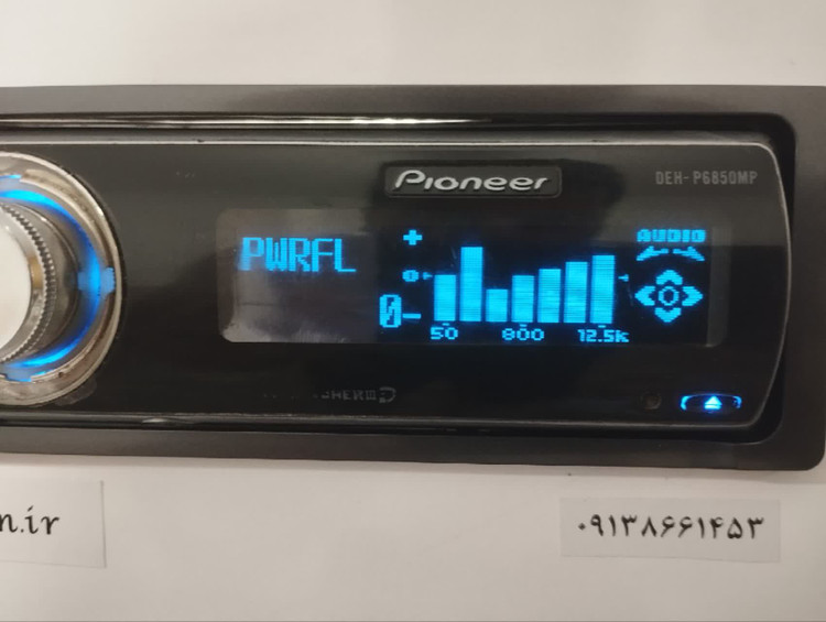 ضبط حرفه ای پایونیر مدل DEH-P6850mp پنل برقی شش خروجه