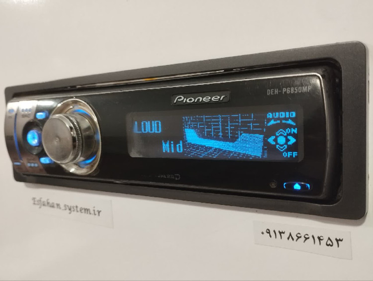 ضبط حرفه ای پایونیر مدل DEH-P6850mp پنل برقی شش خروجه