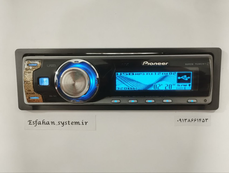 ضبط حرفه ای پایونیر مدل DEH_P7950UB شش خروجه پنل برقی