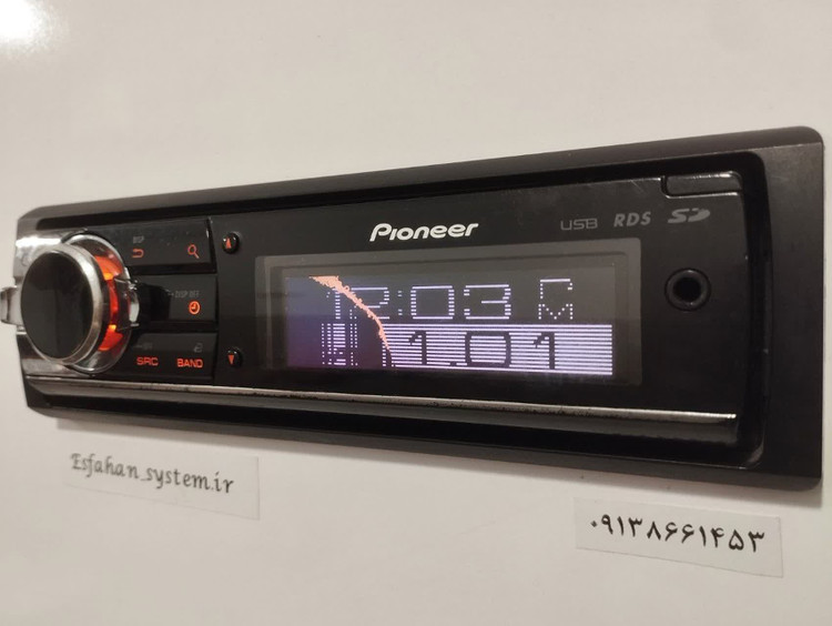 ضبط حرفه ای پایونیر مدل Pioneer DEH-7450SD شش خروجه 4.5 ولتی مولتی کالر