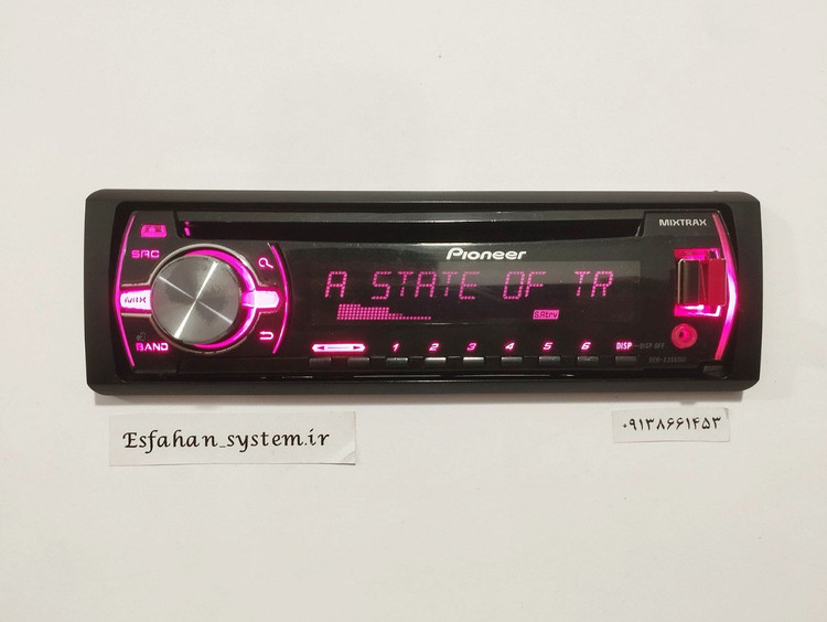 ضبط مولتی کالر پایونیر مدل Pioneer DEH-X3550UI چهارخروجه