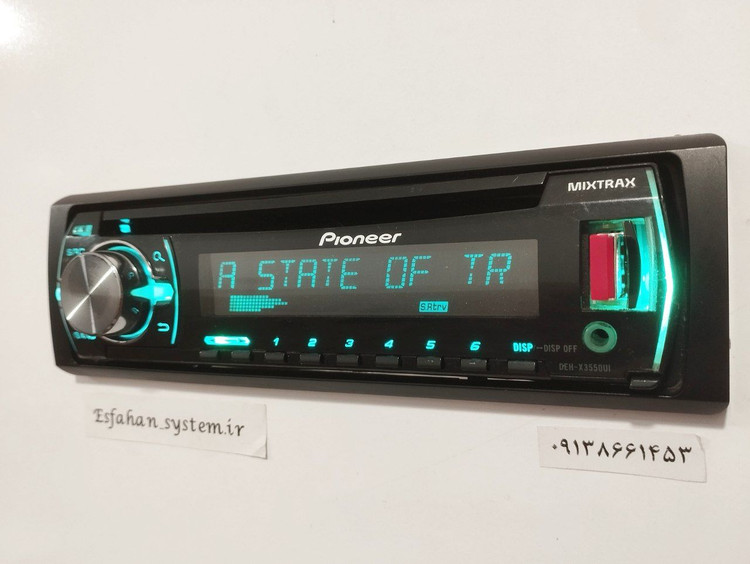 ضبط مولتی کالر پایونیر مدل Pioneer DEH-X3550UI چهارخروجه