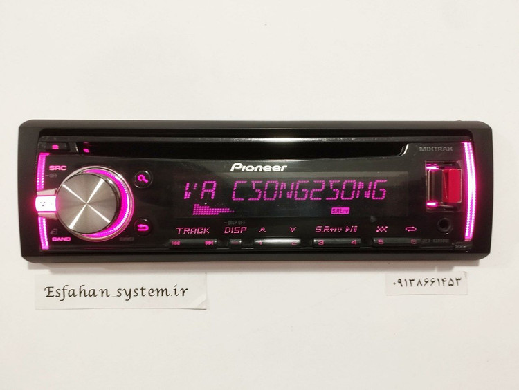 ضبط پایونیر مدل DEH-X3750UI چهارخروجه مولتی کالر