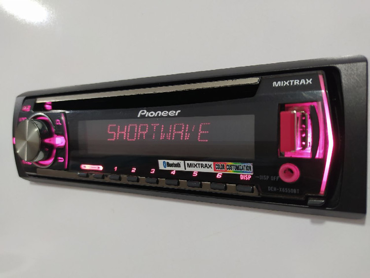 ضبط پایونیر مدل DEH-X6550BT چهارخروجه مولتی کالر