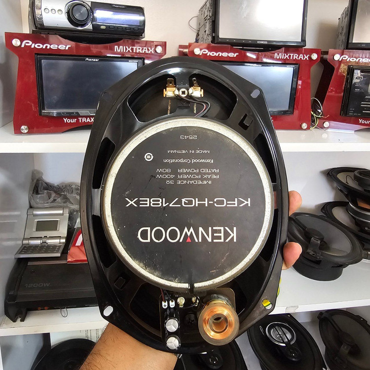 بلندگو کنوود Kenwood KFC-HQ718EX پشت مشکی به شرط اصلی