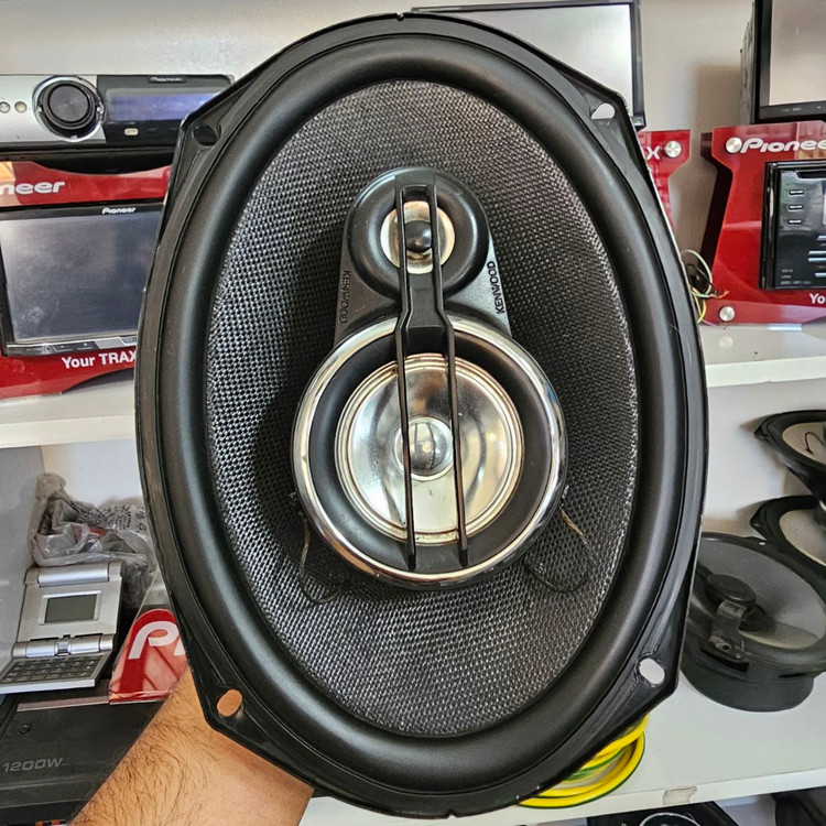 بلندگو کنوود Kenwood KFC-HQ718EX پشت مشکی به شرط اصلی