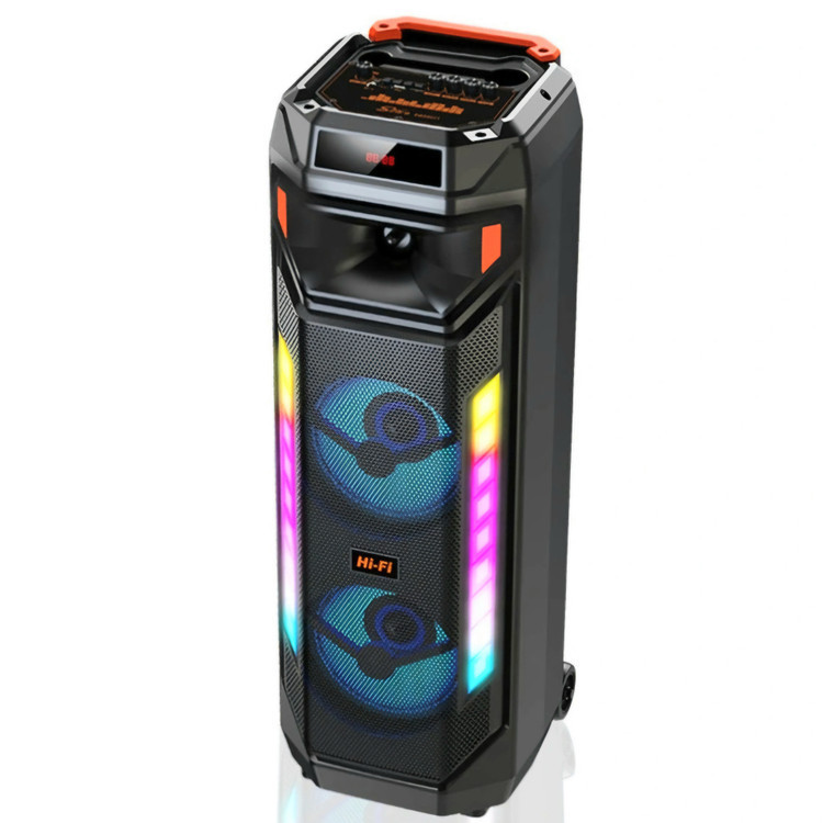اسپیکر شارژی حرفه ای و قابل حمل بلوتوث دار و میکروفن دارhifi مدل ZQS8271