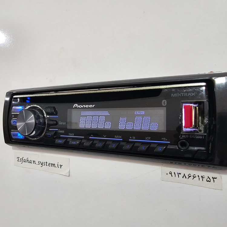 ضبط بلوتوث دار پایونیر مدل Pioneer DEH-S4750BT چهار خروجه