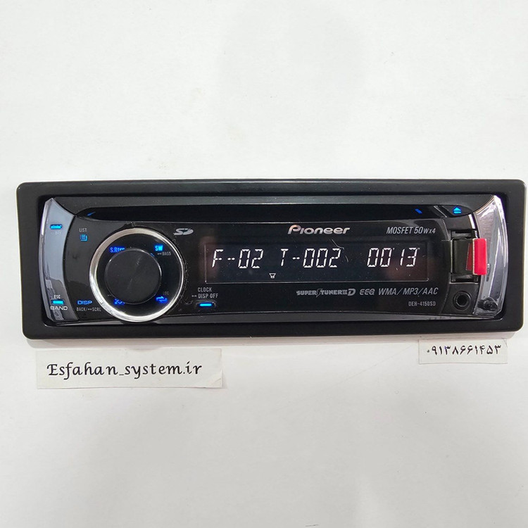 ضبط حرفه ای پایونیر مدل DEH-P4150SD چهار خروجه ۴ ولتی