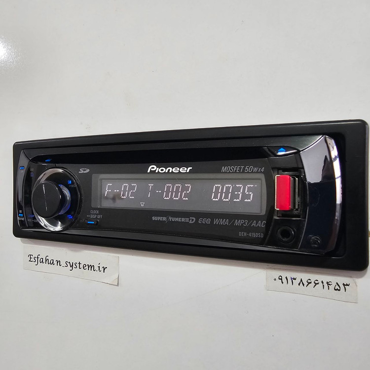 ضبط حرفه ای پایونیر مدل DEH-P4150SD چهار خروجه ۴ ولتی