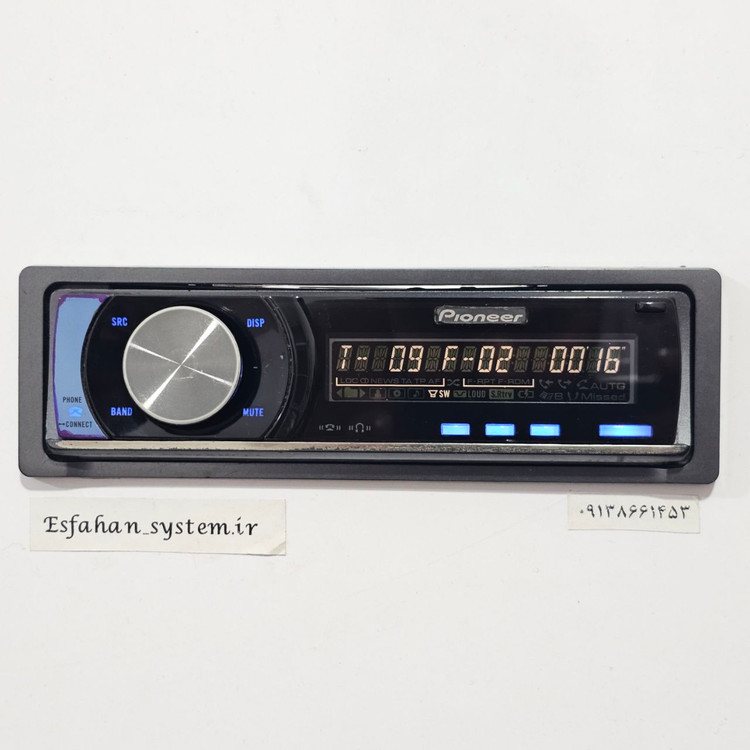 ضبط حرفه ای پایونیر Pioneer DEH-P7050BT شش خروجه بلوتوث دار سفارش اروپا