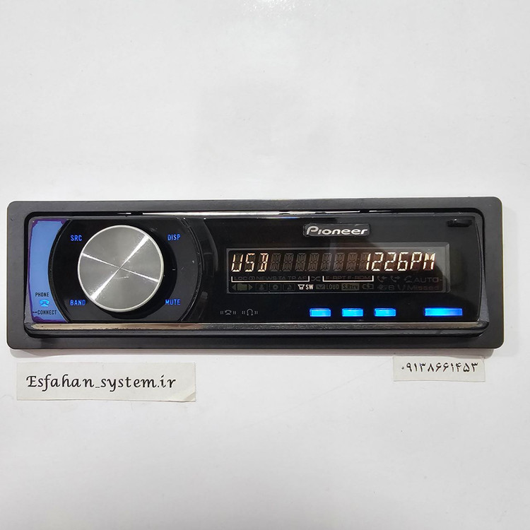 ضبط حرفه ای پایونیر Pioneer DEH-P7050BT شش خروجه بلوتوث دار سفارش اروپا